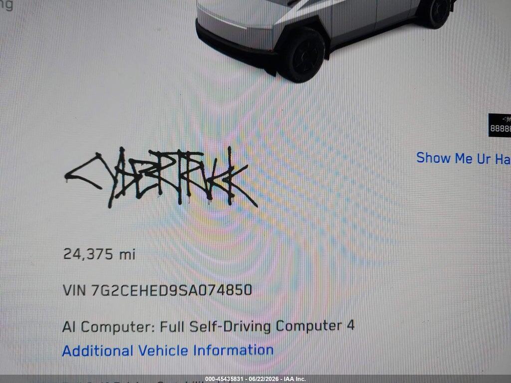 7G2CEHED9SA074850 2025 TESLA CYBERTRUCK photo no. 7