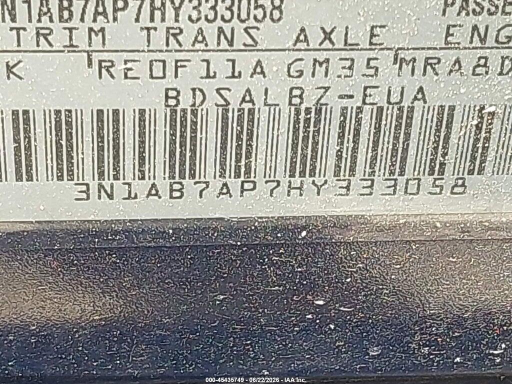 3N1AB7AP7HY333058 2017 NISSAN SENTRA photo no. 9