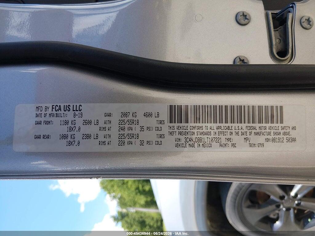 3C4NJDBB1LT107221 2020 JEEP COMPASS photo no. 9