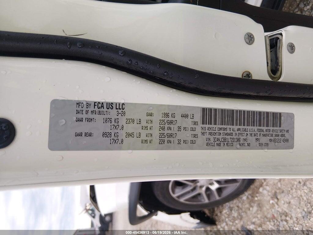 3C4NJCBB1LT231306 2020 JEEP COMPASS photo no. 9
