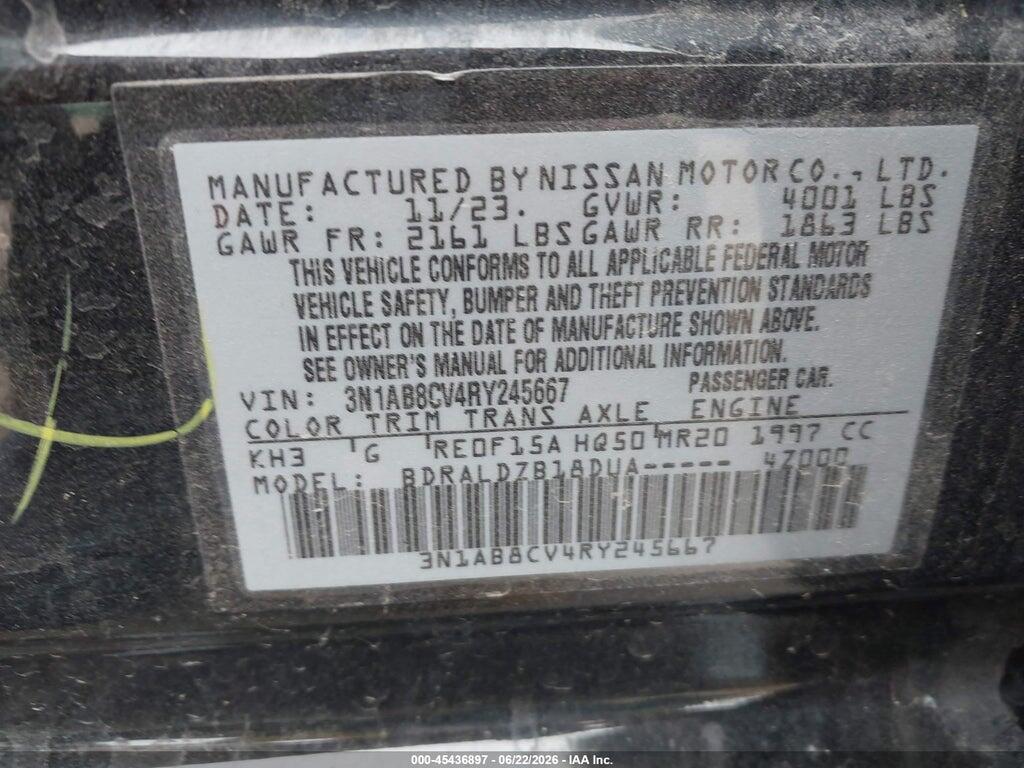 3N1AB8CV4RY245667 2024 NISSAN SENTRA photo no. 9