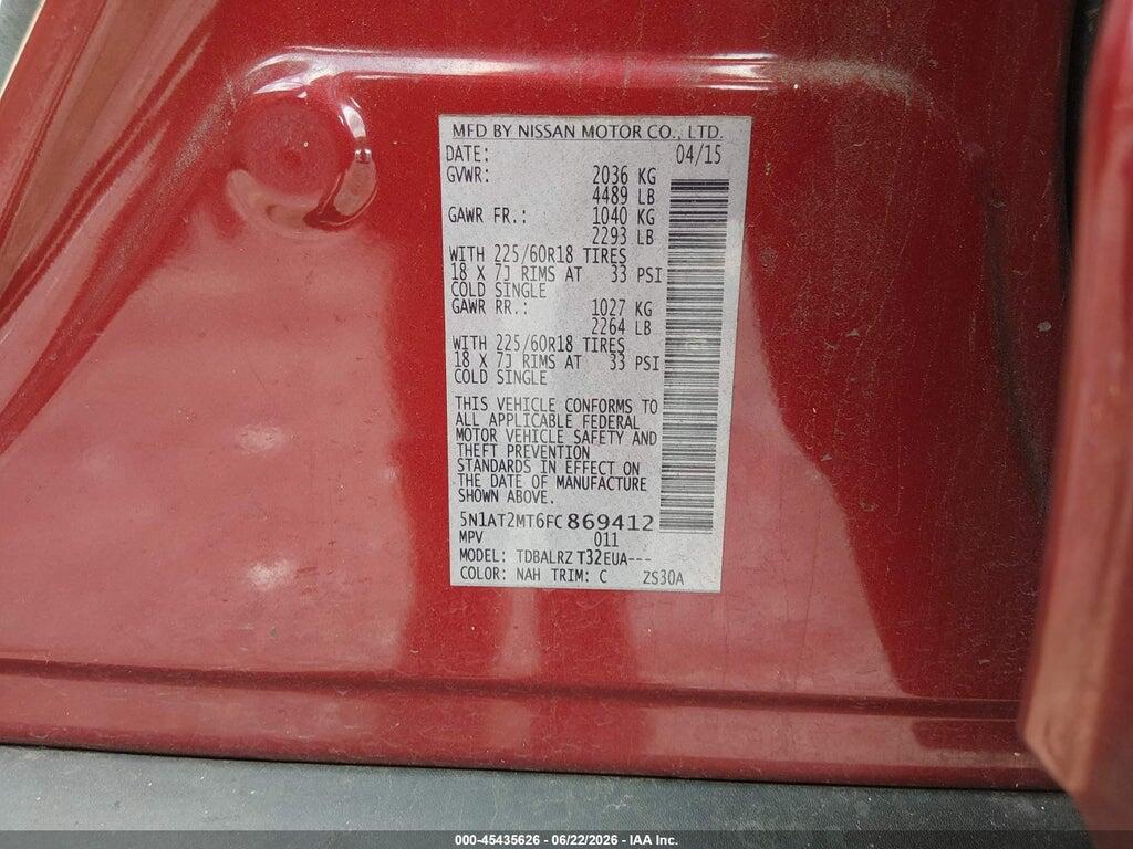 5N1AT2MT6FC869412 2015 NISSAN ROGUE photo no. 9