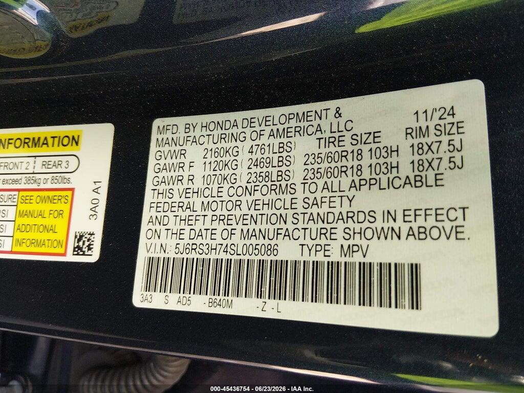 5J6RS3H74SL005086 2025 HONDA CR-V photo no. 9