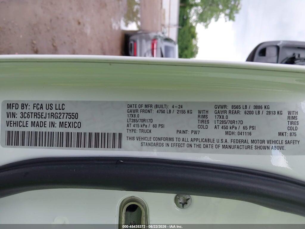 3C6TR5EJ1RG277550 2024 RAM 2500 photo no. 9