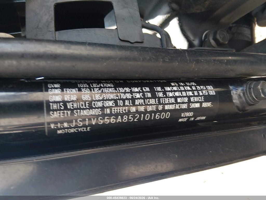 JS1VS56A852101600 2005 SUZUKI M50 photo no. 10