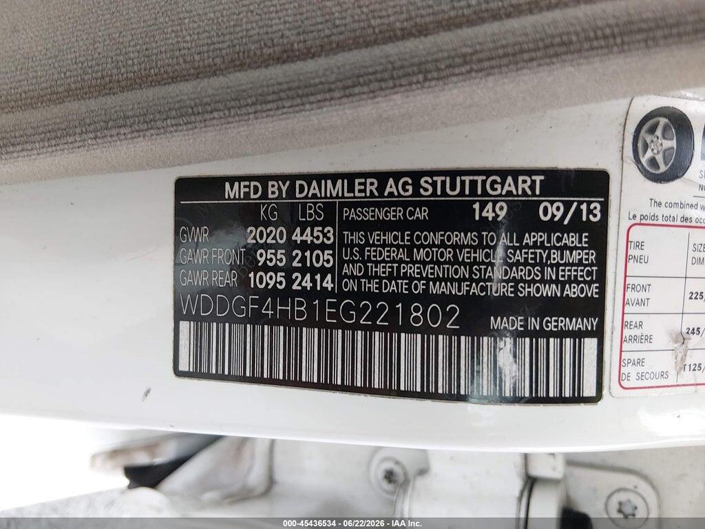 WDDGF4HB1EG221802 2014 MERCEDES-BENZ C 250 photo no. 9