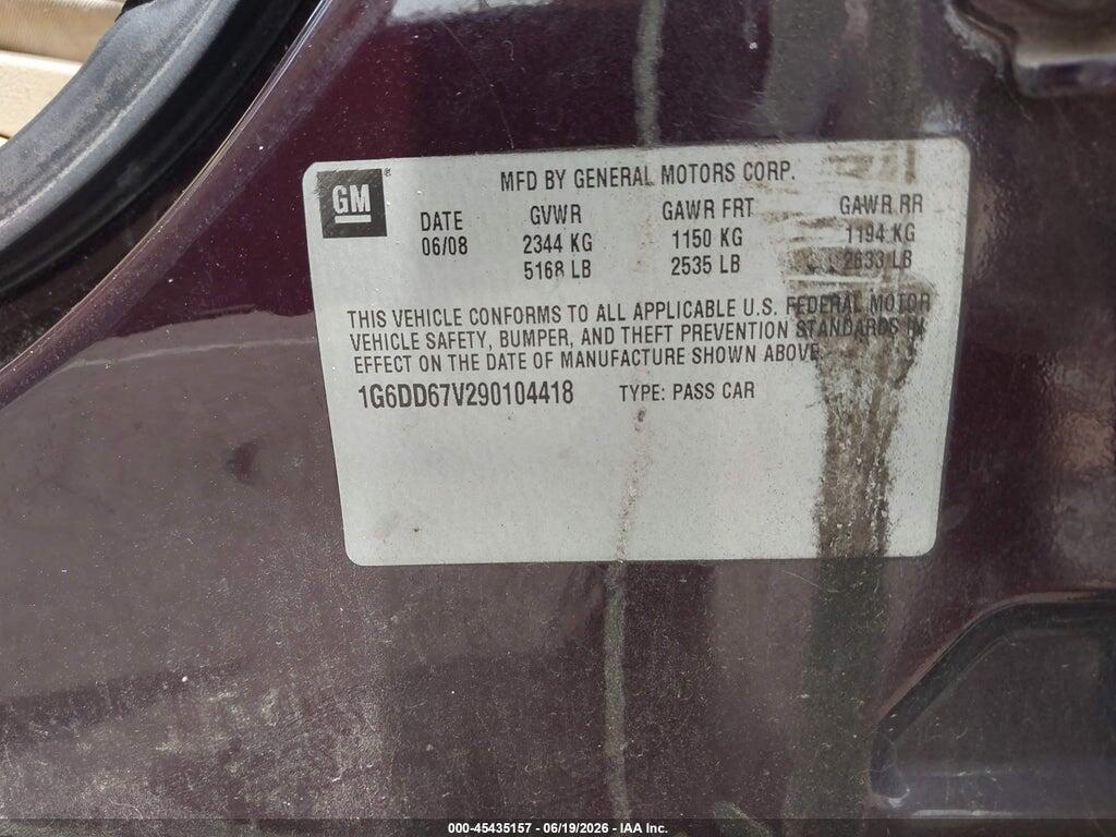 1G6DD67V290104418 2009 CADILLAC STS photo no. 9