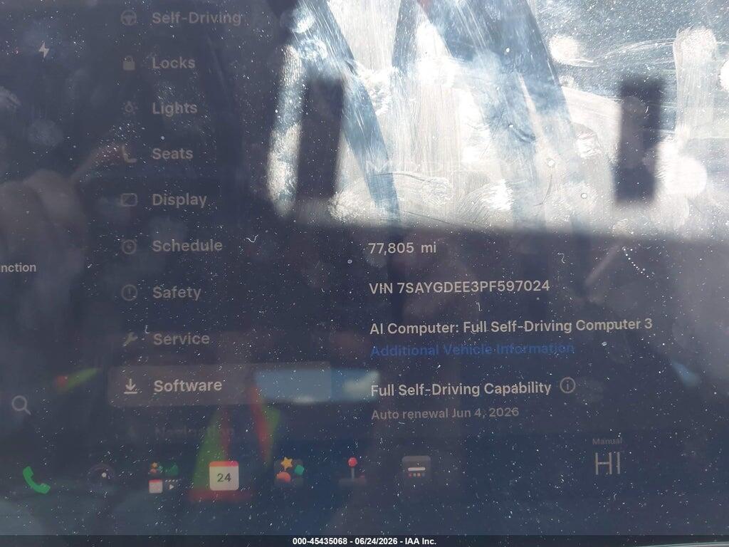 7SAYGDEE3PF597024 2023 TESLA MODEL Y photo no. 7