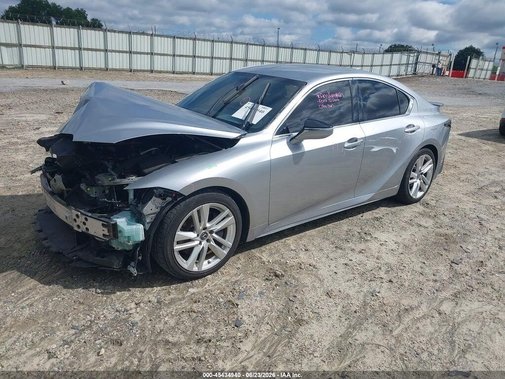 JTHAA1D23M5109496 2021 LEXUS IS 300 photo no. 2