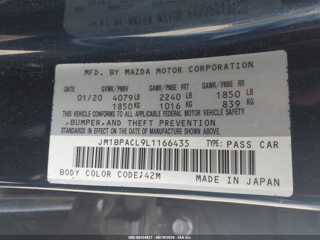 JM1BPACL9L1166435 2020 MAZDA MAZDA3 photo no. 9