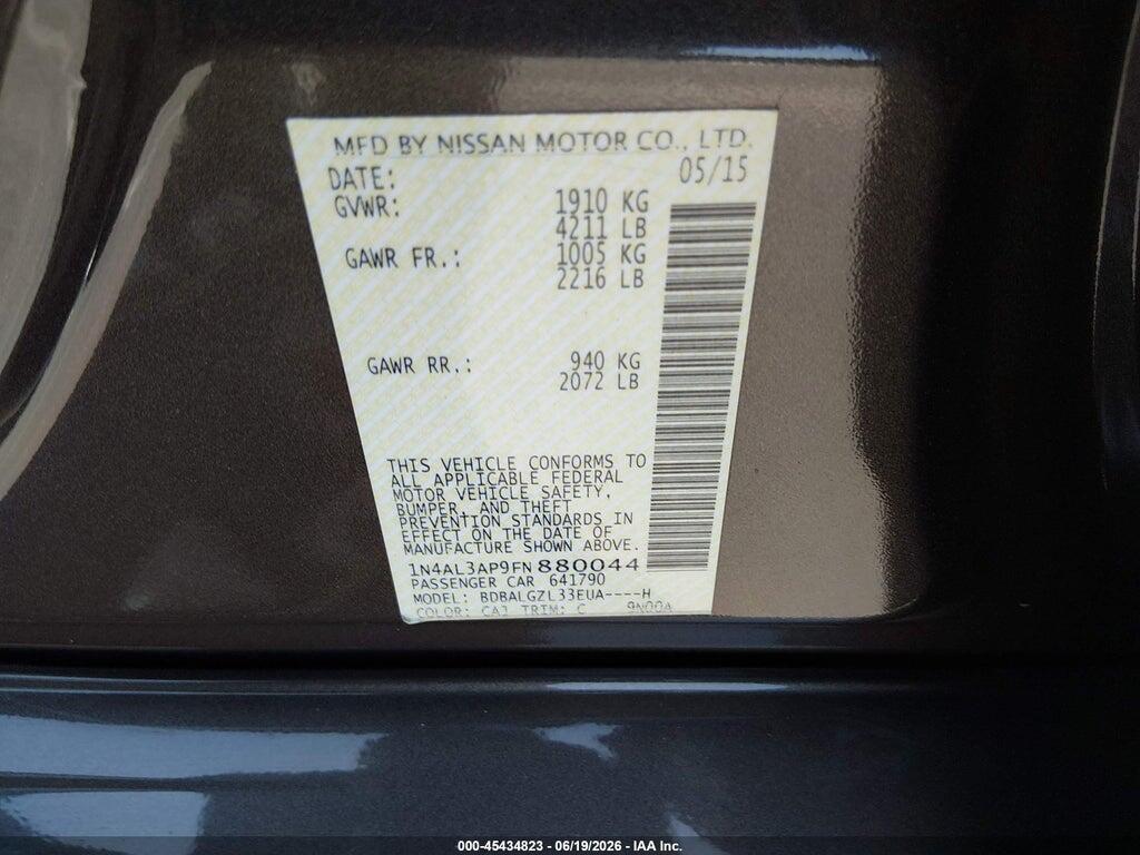 1N4AL3AP9FN880044 2015 NISSAN ALTIMA photo no. 9