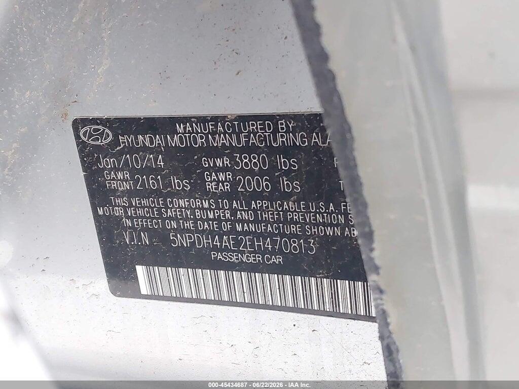 5NPDH4AE2EH470813 2014 HYUNDAI ELANTRA photo no. 9