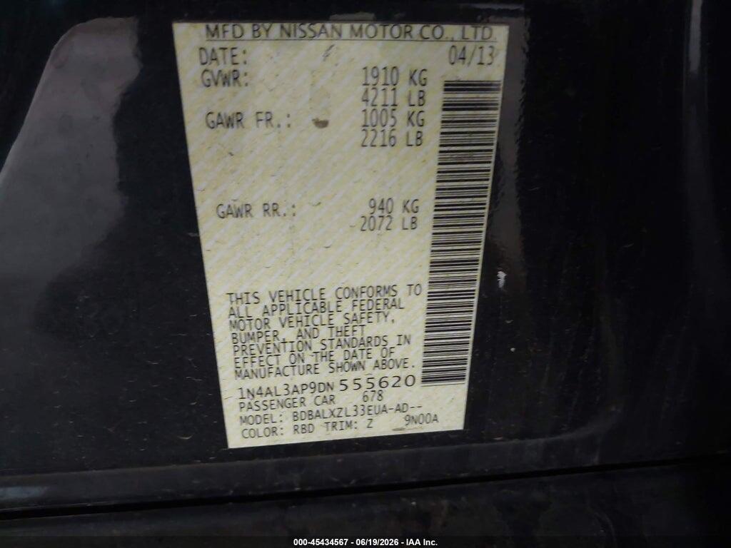1N4AL3AP9DN555620 2013 NISSAN ALTIMA photo no. 9