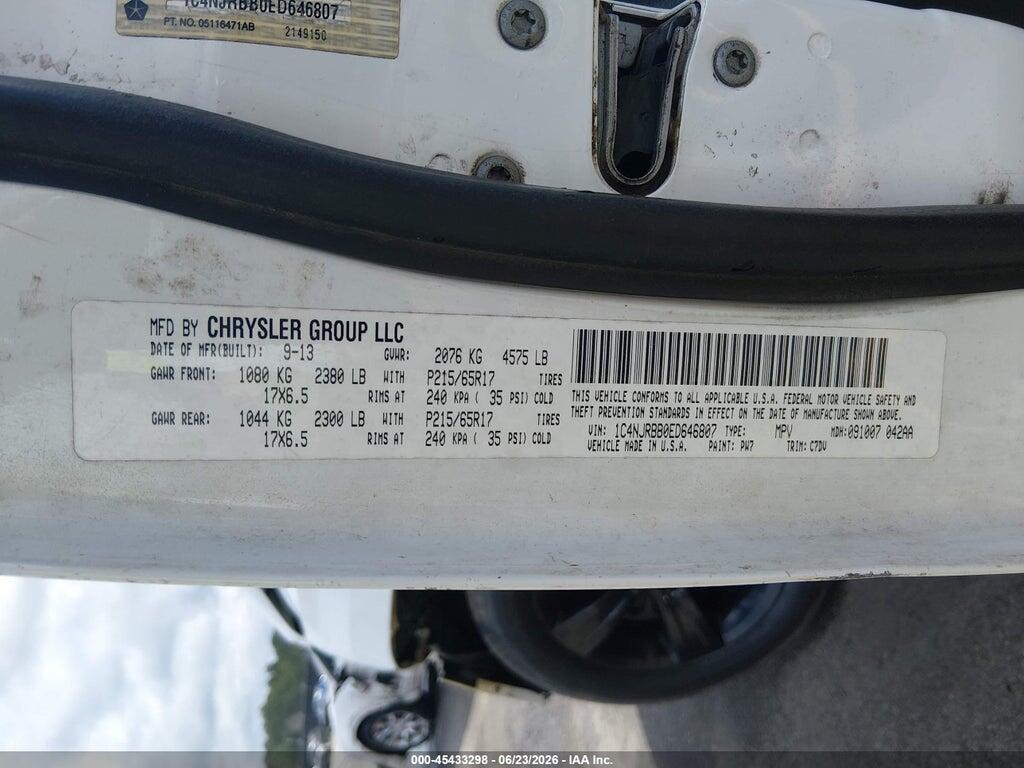 1C4NJRBB0ED646807 2014 JEEP PATRIOT photo no. 9
