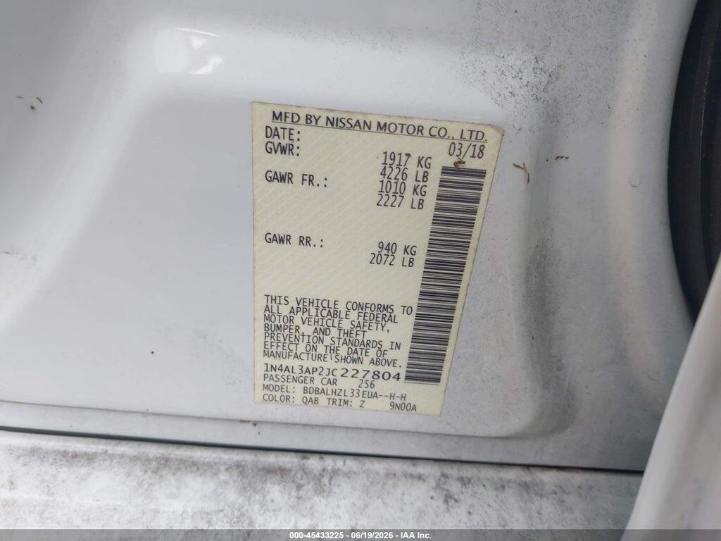 1N4AL3AP2JC227804 2018 NISSAN ALTIMA photo no. 9