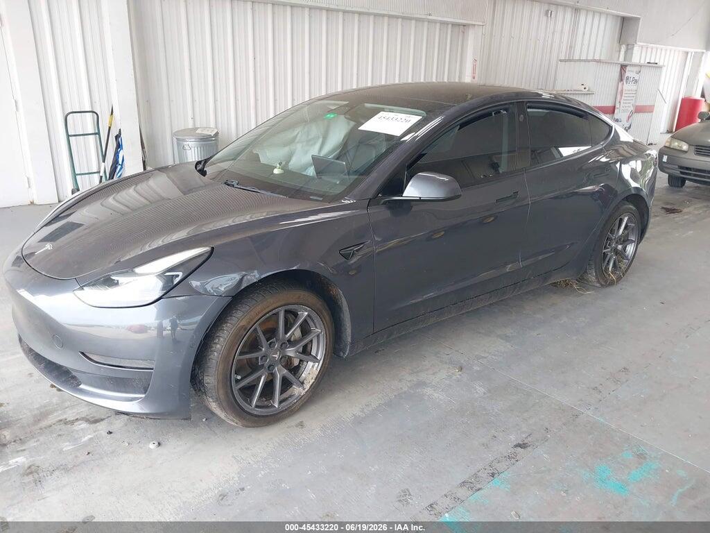 5YJ3E1EA8MF045443 2021 TESLA MODEL 3 photo no. 2