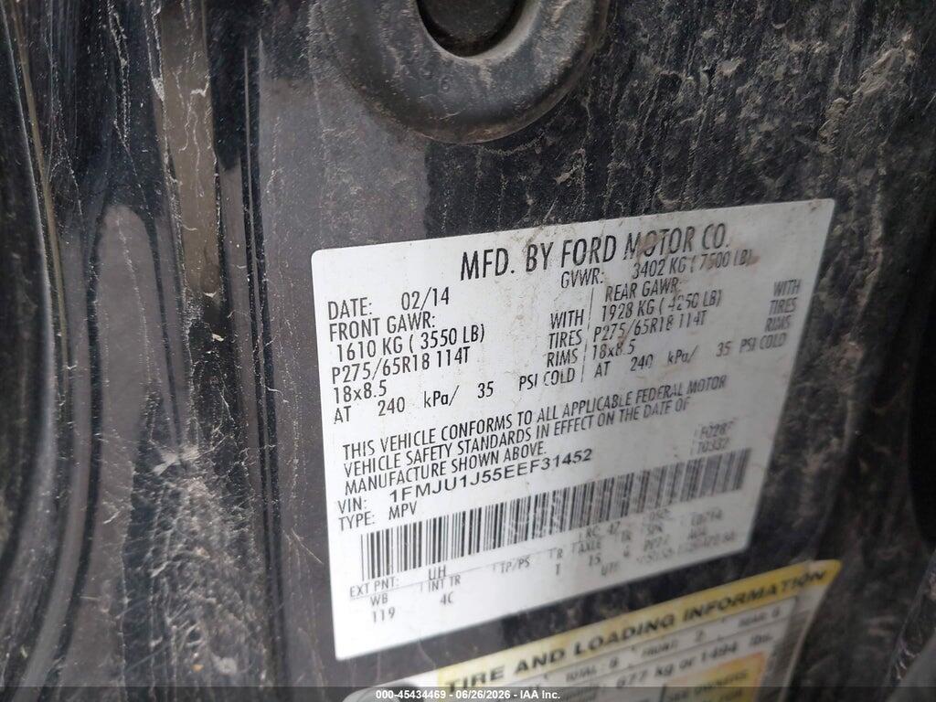 1FMJU1J55EEF31452 2014 FORD EXPEDITION photo no. 9