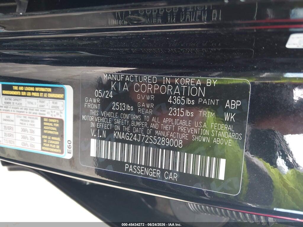 KNAG24J72S5289008 2025 KIA K5 photo no. 9