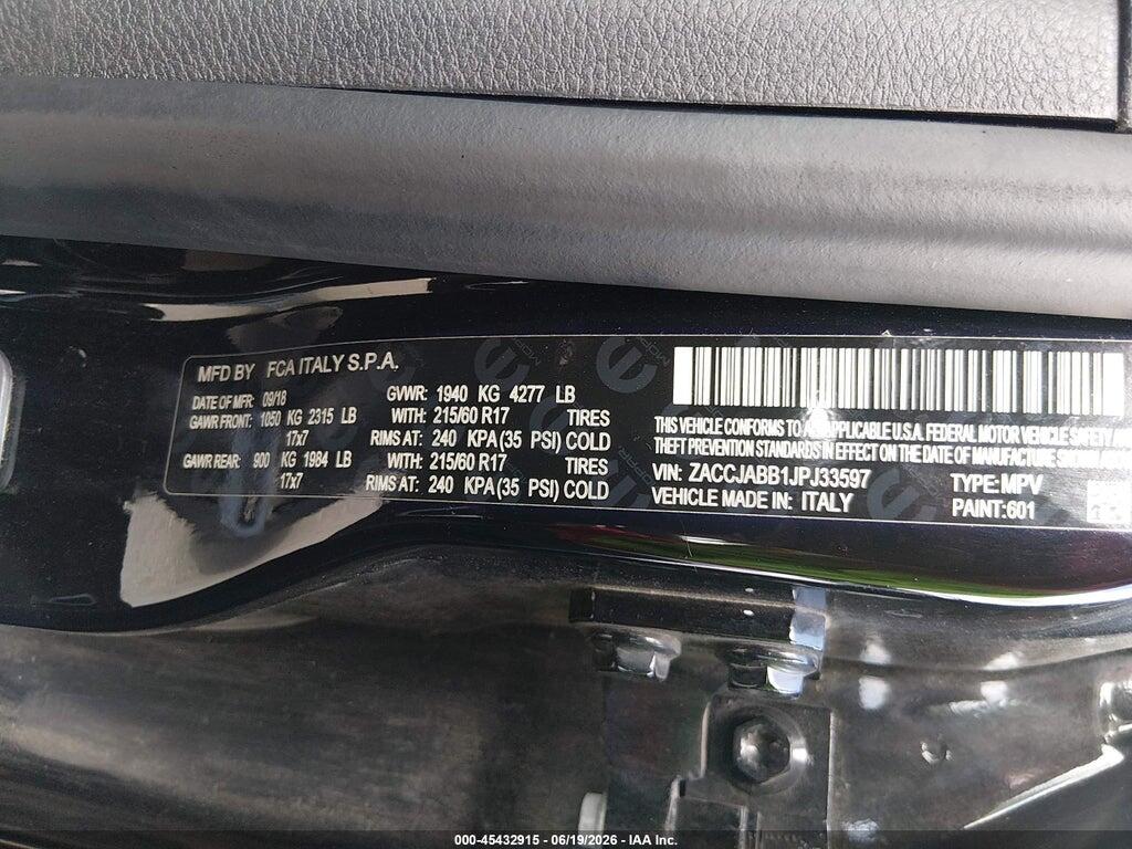 ZACCJABB1JPJ33597 2018 JEEP RENEGADE photo no. 9