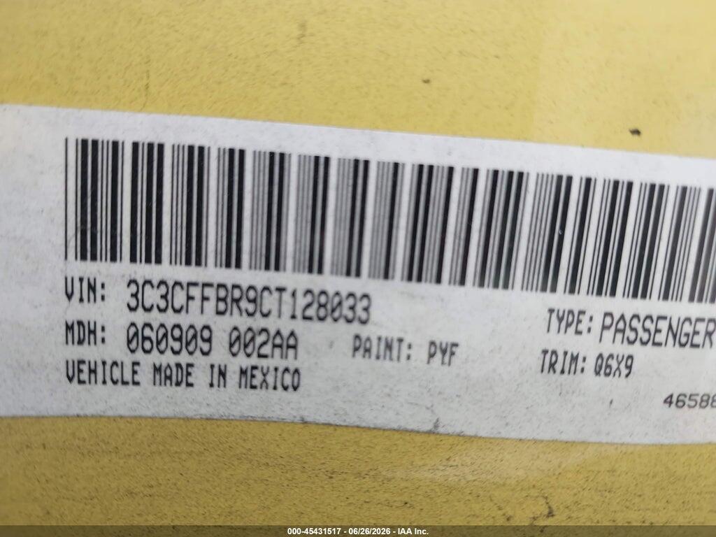 3C3CFFBR9CT128033 2012 FIAT 500 photo no. 9