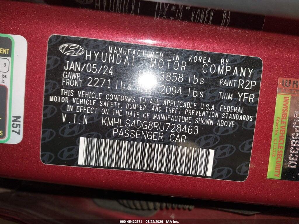 KMHLS4DG8RU728463 2024 HYUNDAI ELANTRA photo no. 9