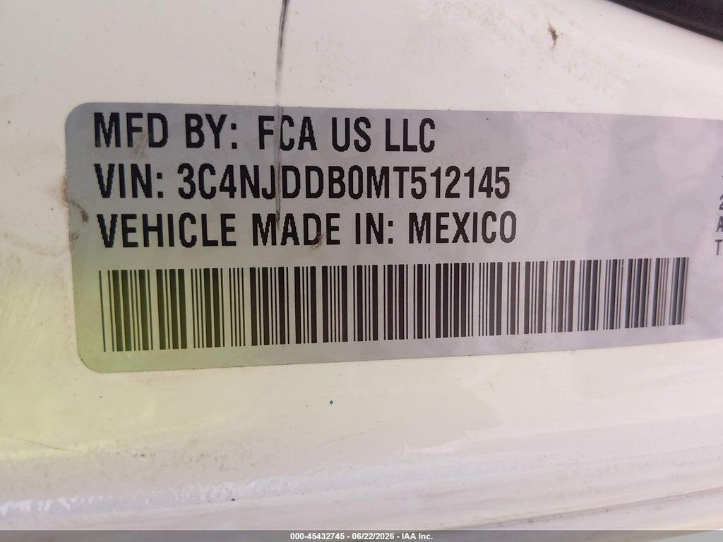 3C4NJDDB0MT512145 2021 JEEP COMPASS photo no. 9