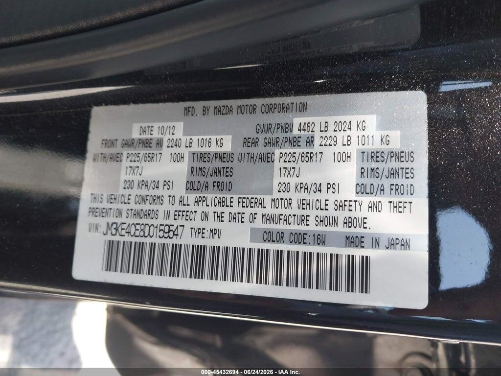 JM3KE4CE8D0159547 2013 MAZDA CX-5 photo no. 9