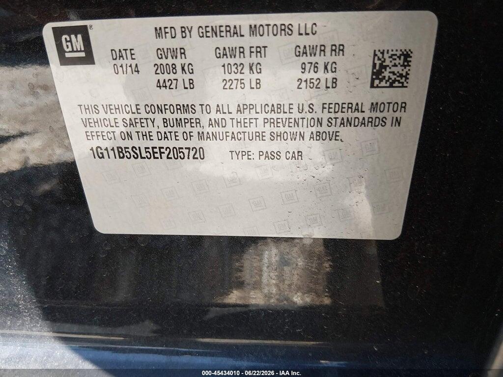1G11B5SL5EF205720 2014 CHEVROLET MALIBU photo no. 9