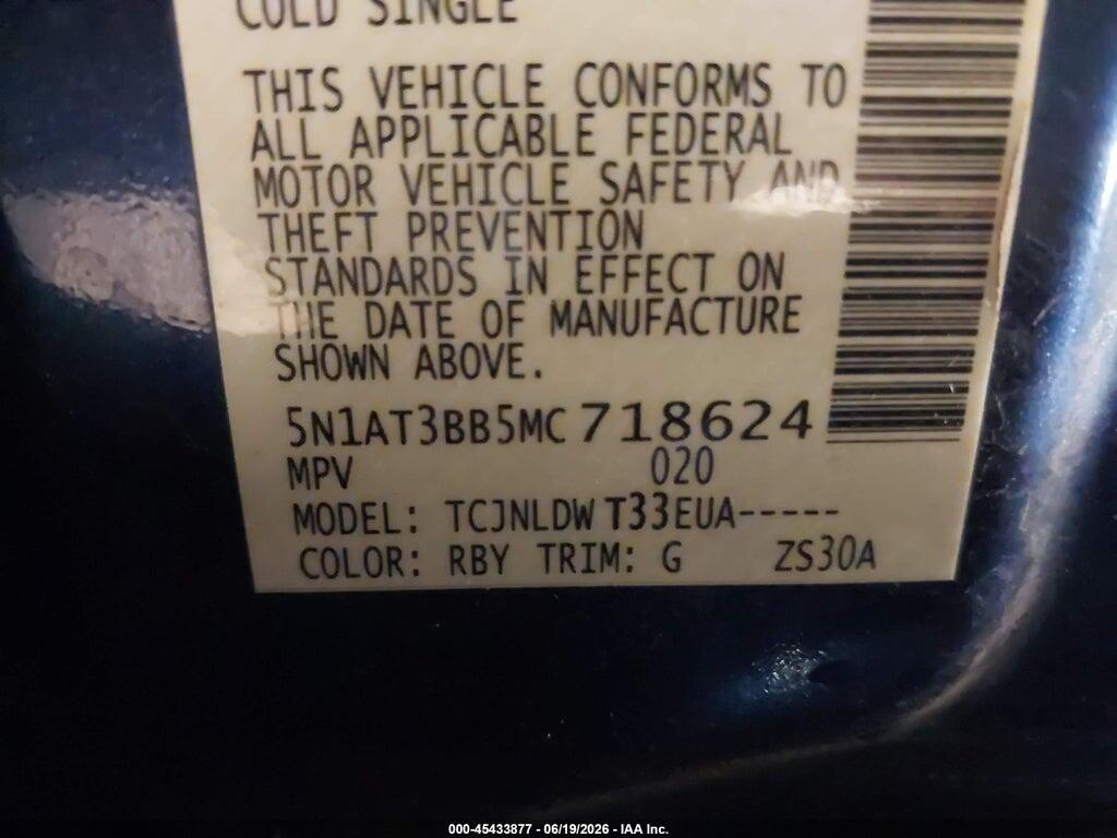 5N1AT3BB5MC718624 2021 NISSAN ROGUE photo no. 9