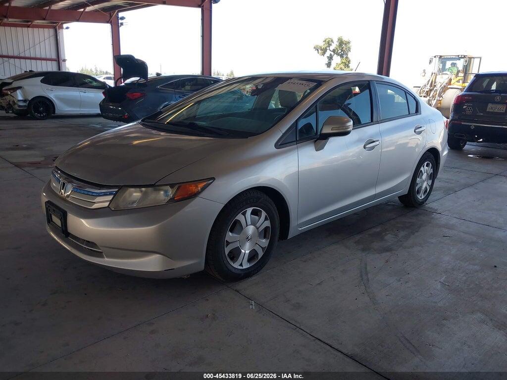 JHMFB4F39CS010398 2012 HONDA CIVIC HYBRID photo no. 2