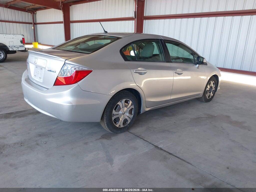 JHMFB4F39CS010398 2012 HONDA CIVIC HYBRID photo no. 4