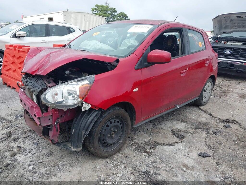 ML32A3HJ5KH007361 2019 MITSUBISHI MIRAGE photo no. 2