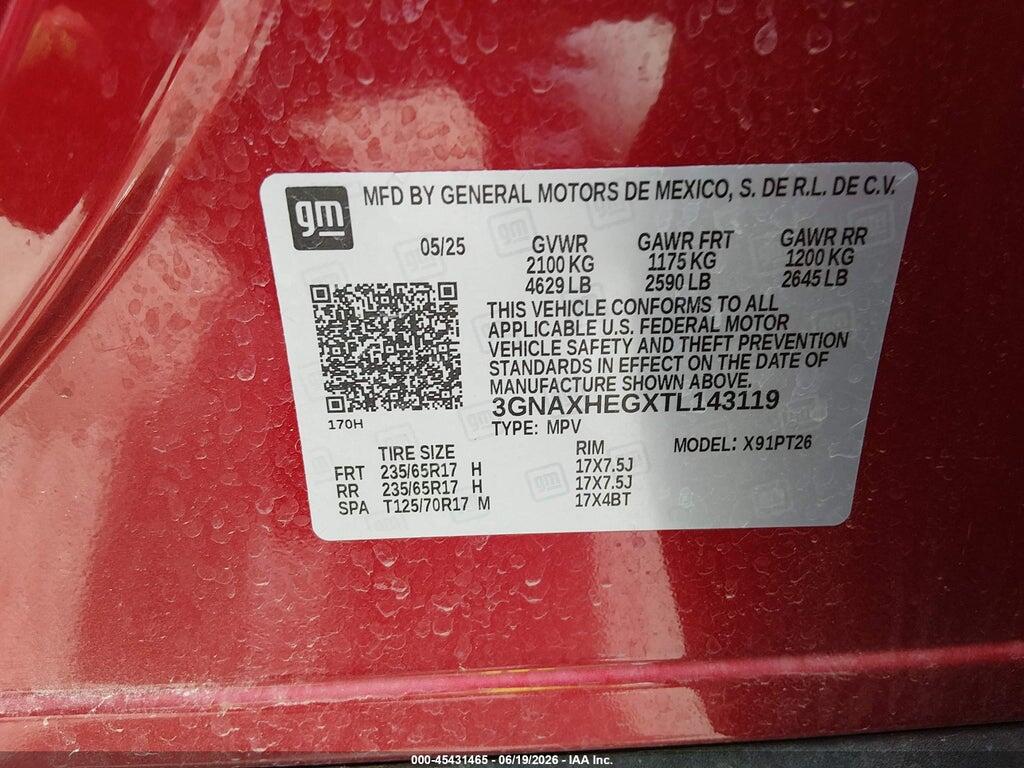 3GNAXHEGXTL143119 2026 CHEVROLET EQUINOX photo no. 9