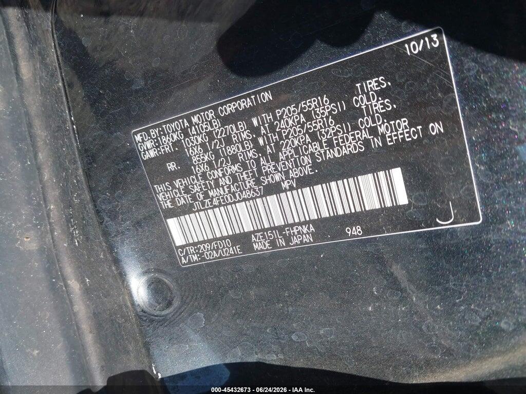 JTLZE4FE0DJ048637 2013 SCION XB photo no. 9