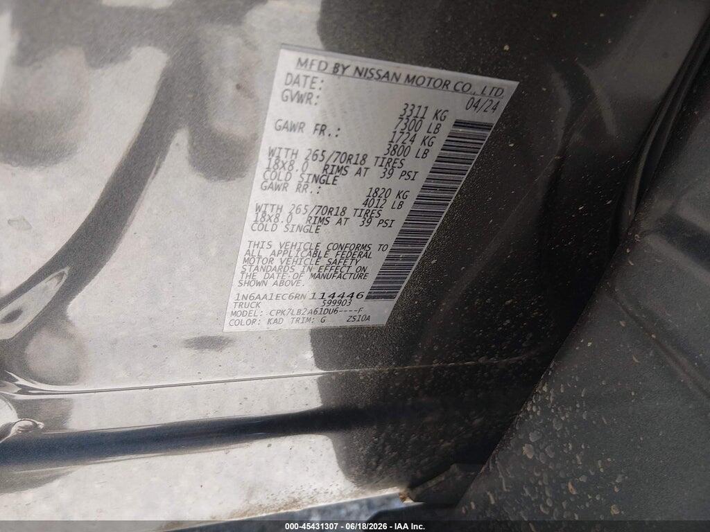 1N6AA1EC6RN114446 2024 NISSAN TITAN photo no. 9