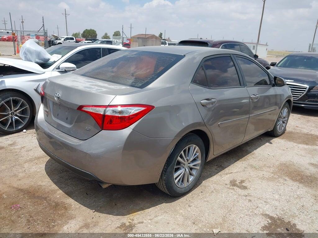 2T1BURHE0FC268630 2015 TOYOTA COROLLA photo no. 4