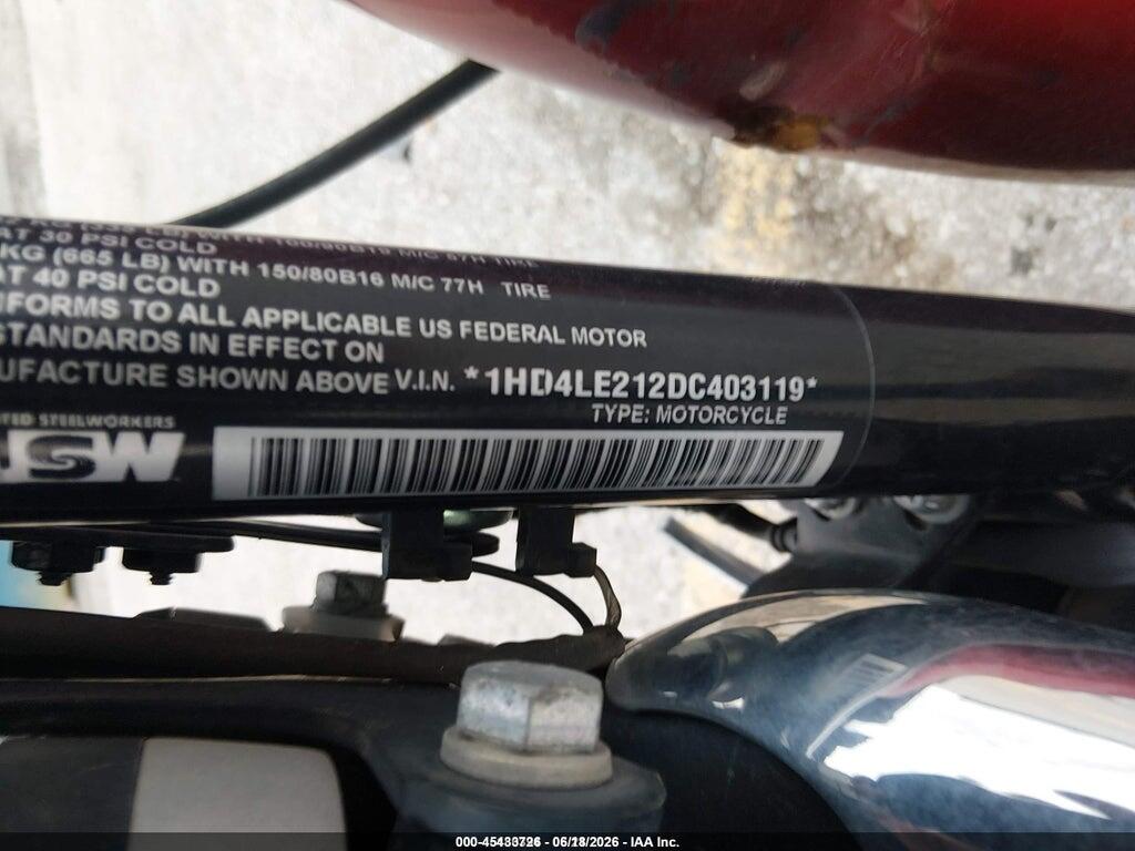 1HD4LE212DC403119 2013 HARLEY-DAVIDSON XL883 photo no. 10