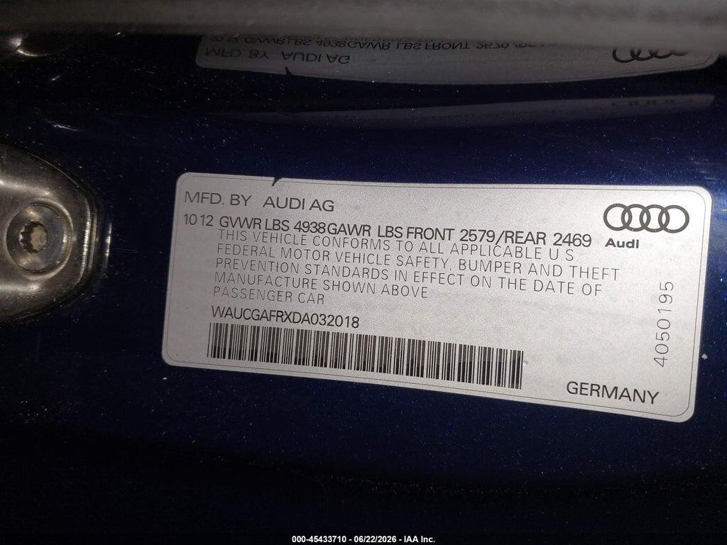 WAUCGAFRXDA032018 2013 AUDI S5 photo no. 9
