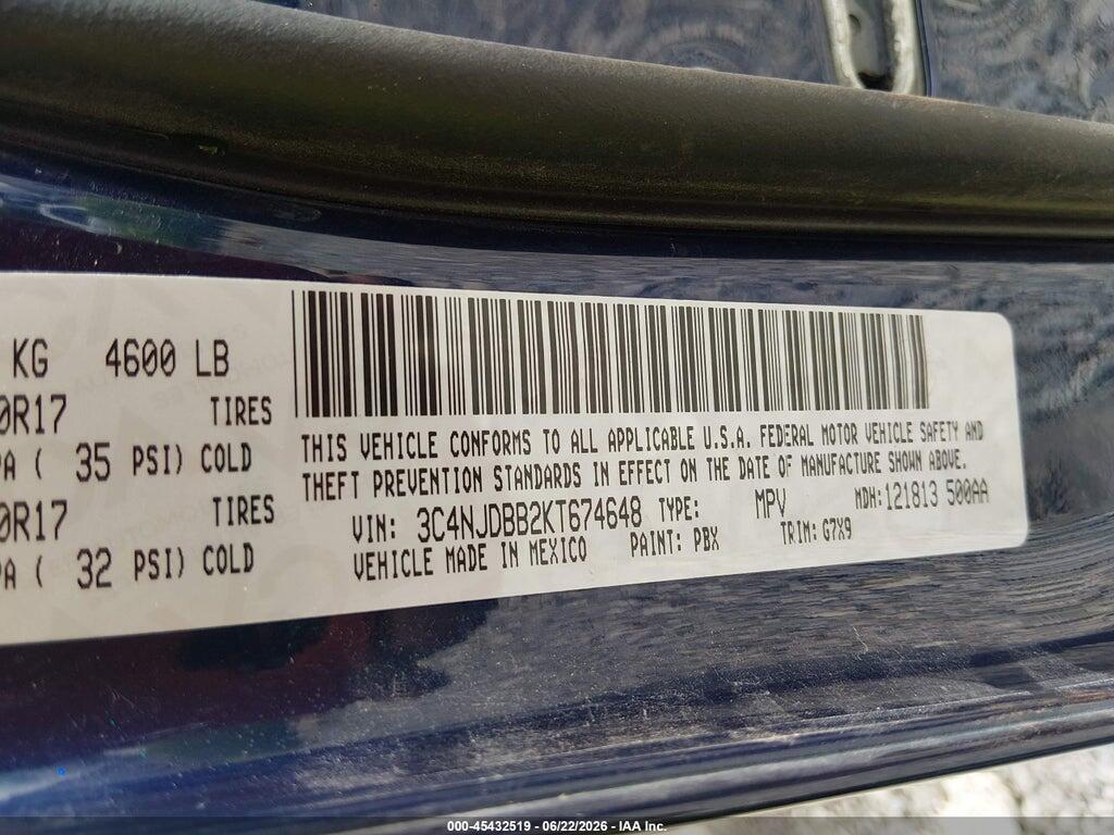 3C4NJDBB2KT674648 2019 JEEP COMPASS photo no. 9