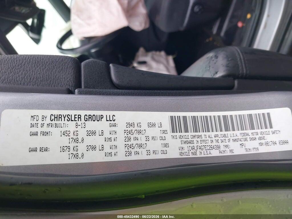 1C4RJFAG7EC264390 2014 JEEP GRAND CHEROKEE photo no. 9