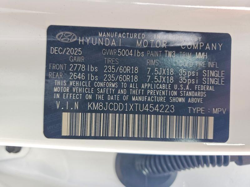 2026 HYUNDAI TUCSON SEL CONVENIENCE — Фото 12 из 12
