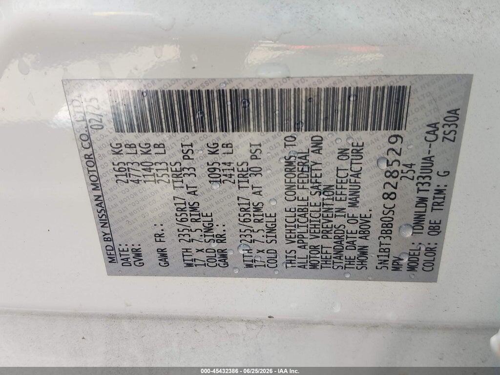 5N1BT3BB0SC828529 2025 NISSAN ROGUE photo no. 9