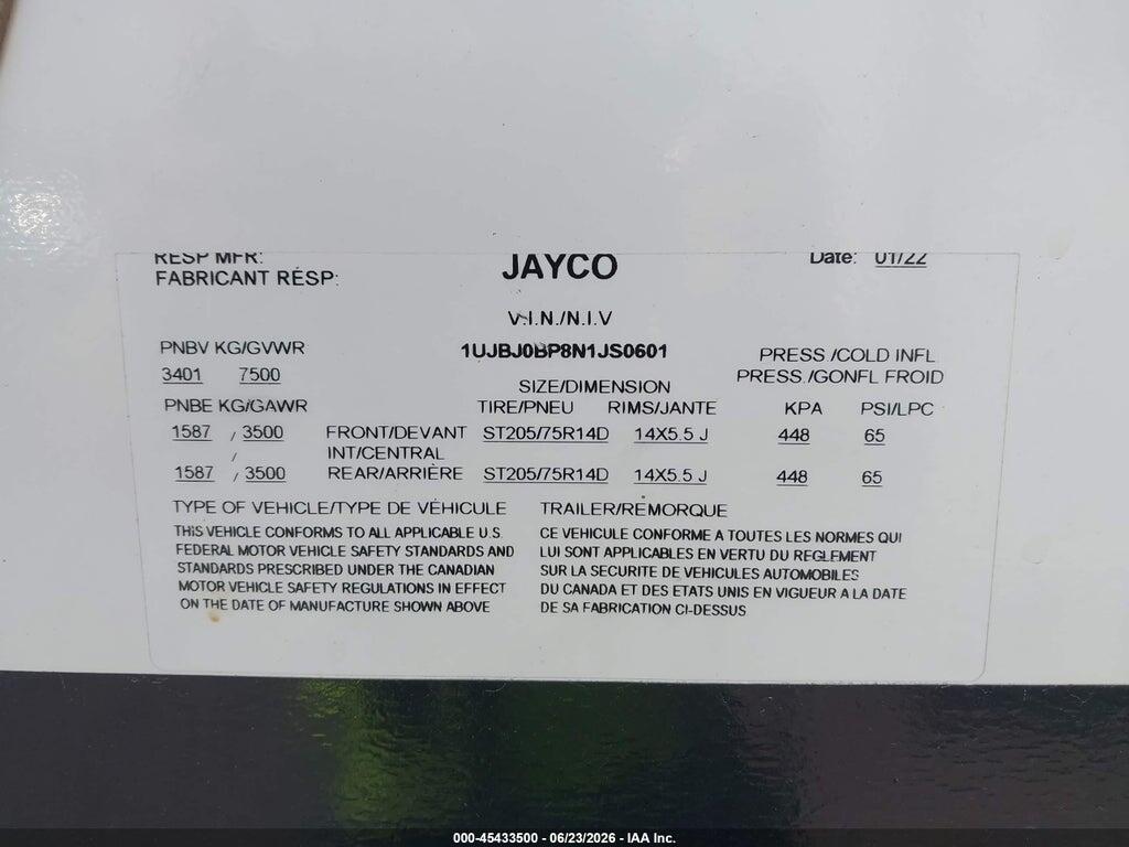 1UJBJ0BP8N1JS0601 2022 JAYCO JAY FEATHER photo no. 9