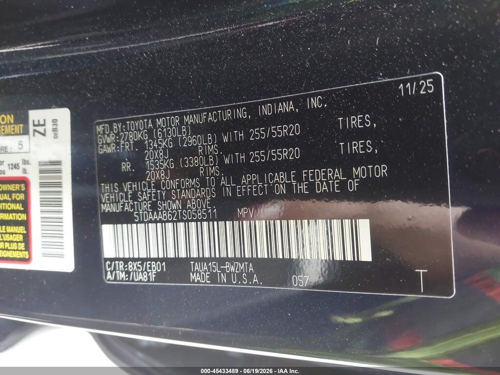 5TDAAAB62TS058511 2026 LEXUS TX 350 photo no. 9