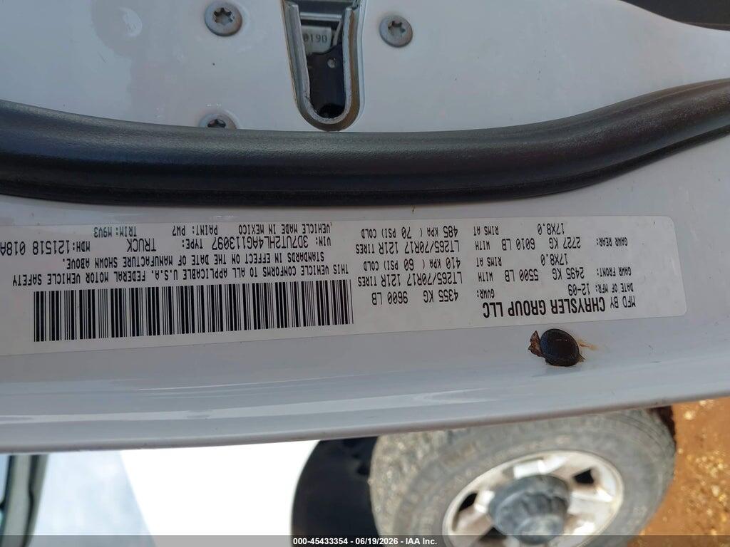 3D7UT2HL4AG113097 2010 DODGE RAM 2500 photo no. 9