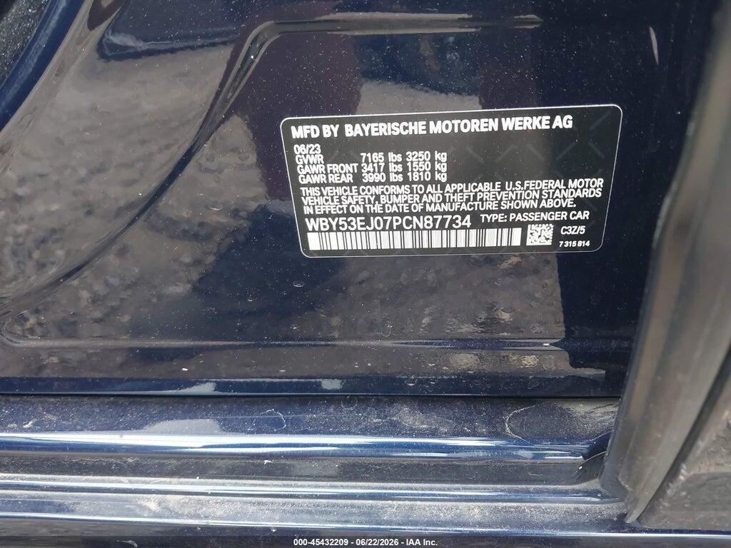 WBY53EJ07PCN87734 2023 BMW I7 photo no. 9