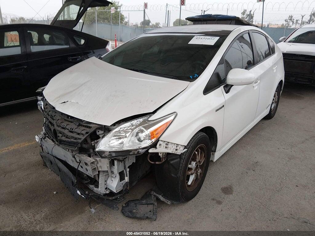 JTDKN3DU4C0333816 2012 TOYOTA PRIUS photo no. 2
