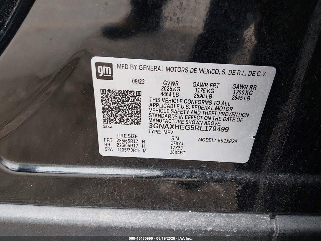 3GNAXHEG5RL179499 2024 CHEVROLET EQUINOX photo no. 9