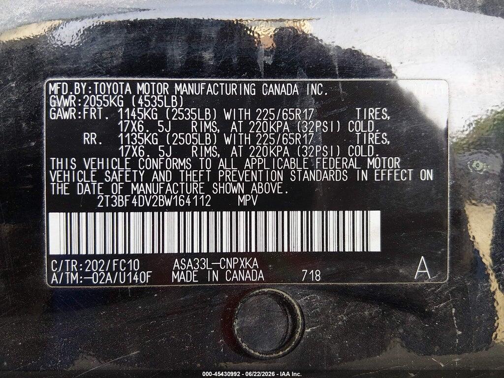 2T3BF4DV2BW164112 2011 TOYOTA RAV4 photo no. 9