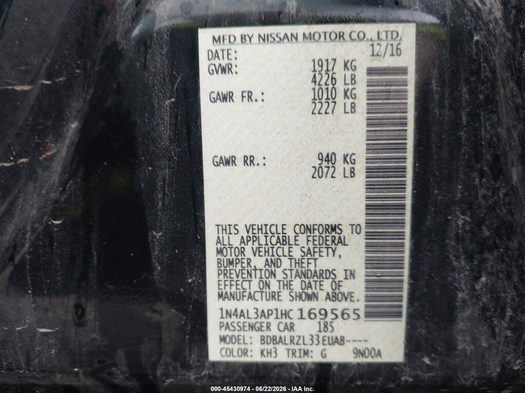 1N4AL3AP1HC169565 2017 NISSAN ALTIMA photo no. 9